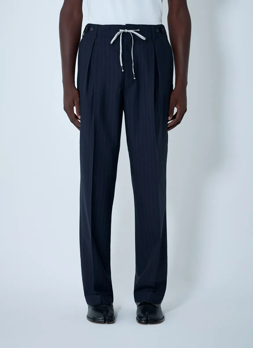 Drawstring Wool Pants