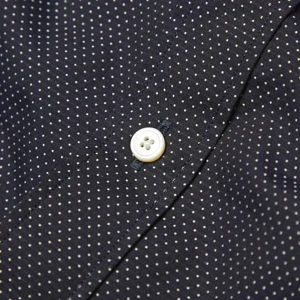 Button Down Dot Print Shirt