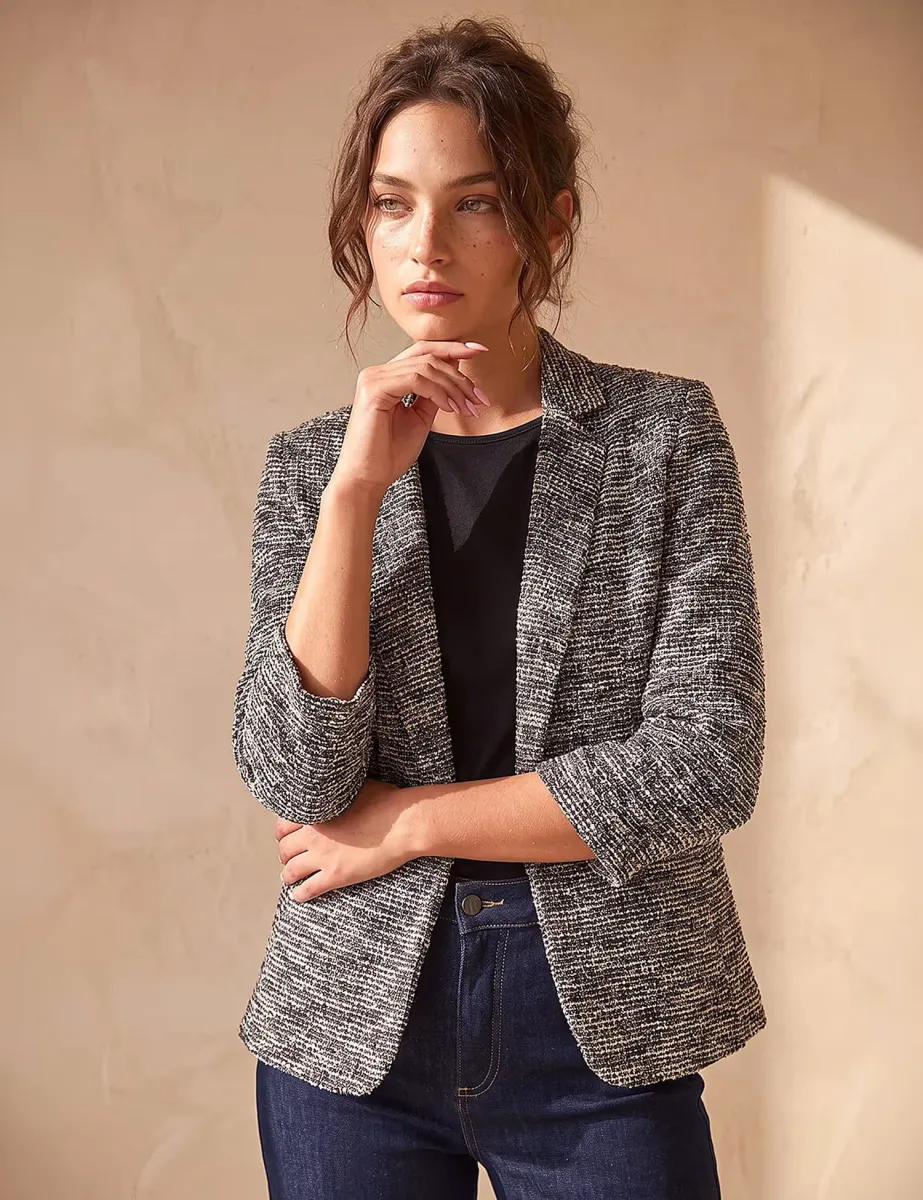 Petite Boucle Oversized Blazer Chocolate