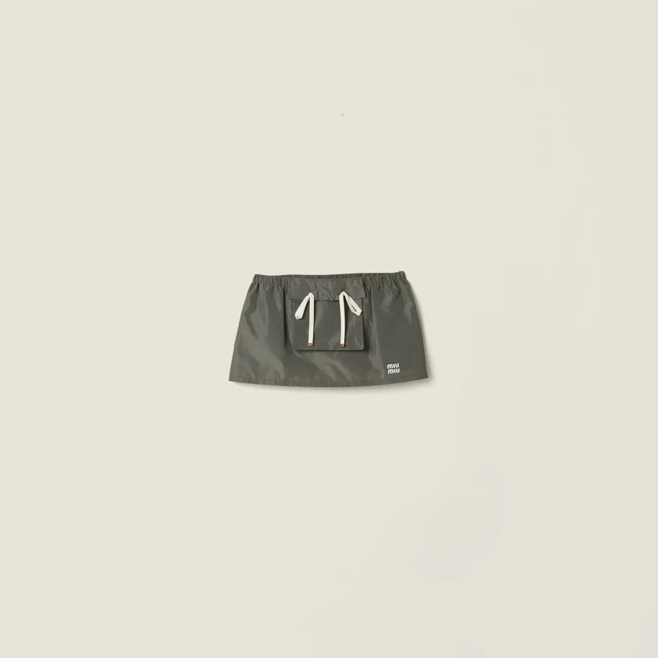 Technical fabric miniskirt
