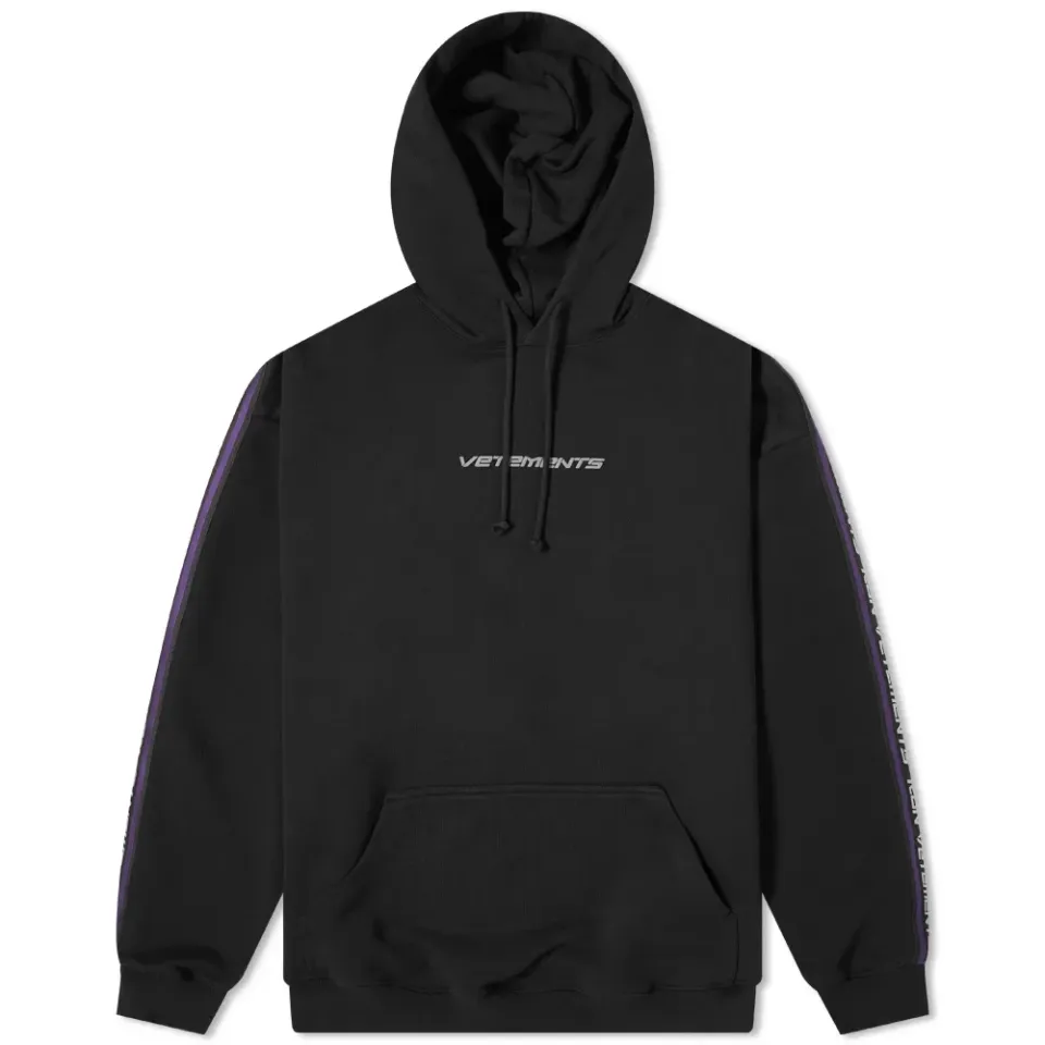 Logo Taped Oversized Hoodie
