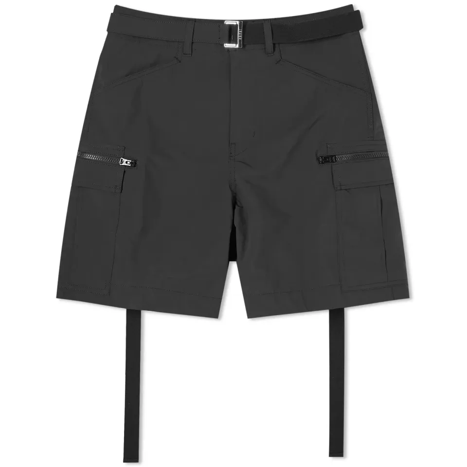 Matte Taffeta Cargo Shorts