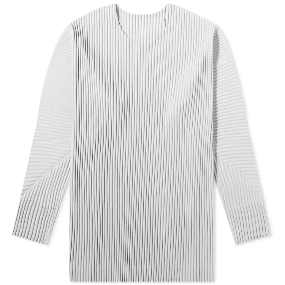 Long Sleeve Pleated T-Shirt
