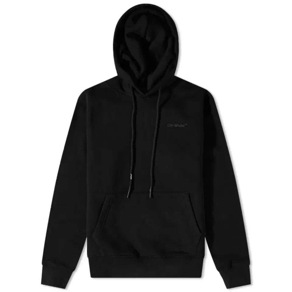 Diagonal Tab Slim Hoodie