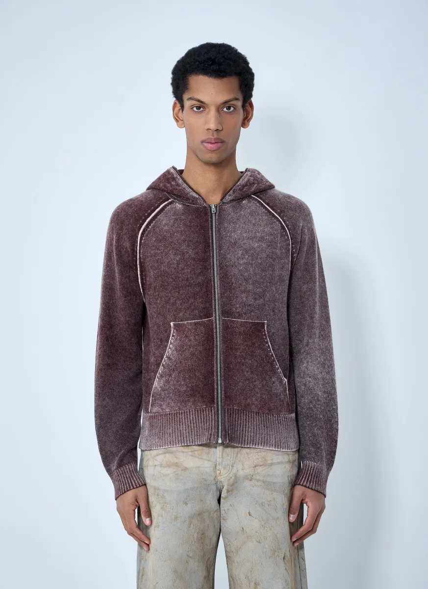 Zip-Up Hooded Sweatshirt