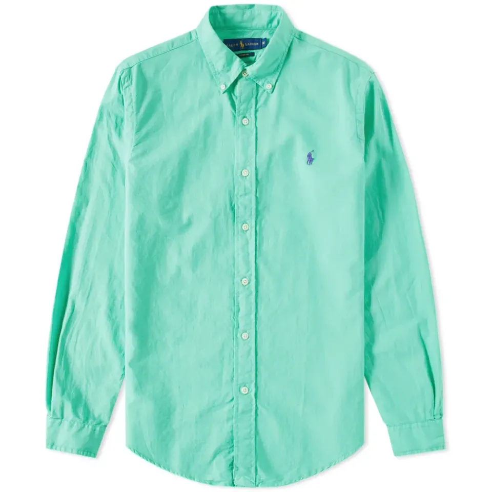 Slim Fit Garment Dyed Oxford Shirt