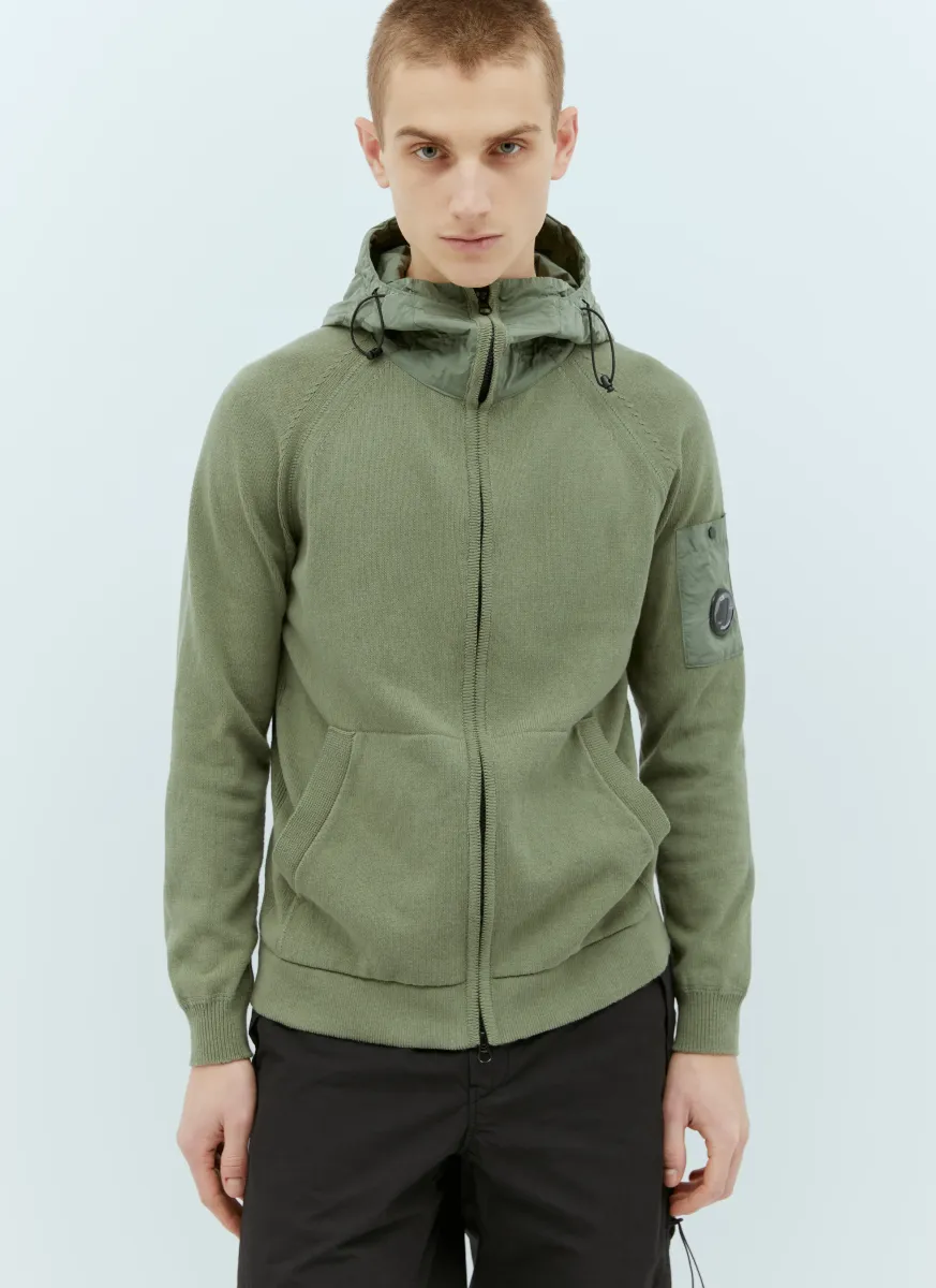 Hooded Knit Cardigan