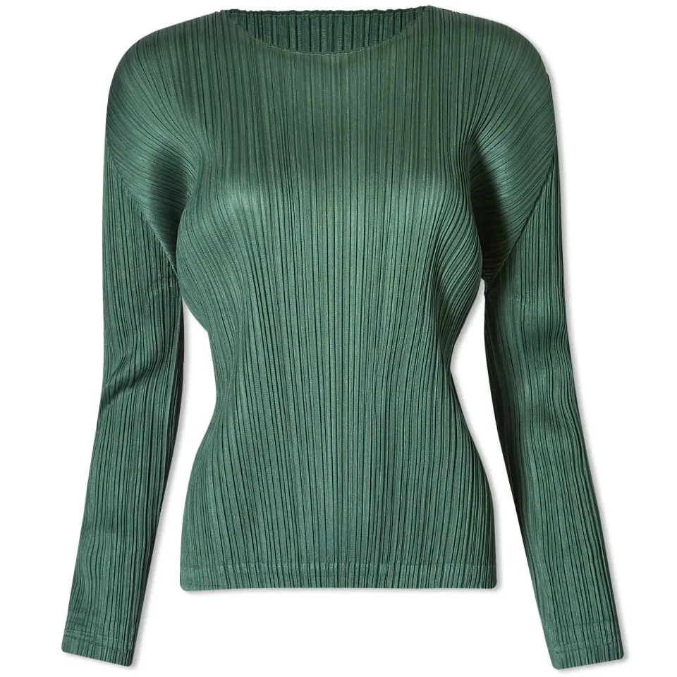 Long Sleeve Pleats Top