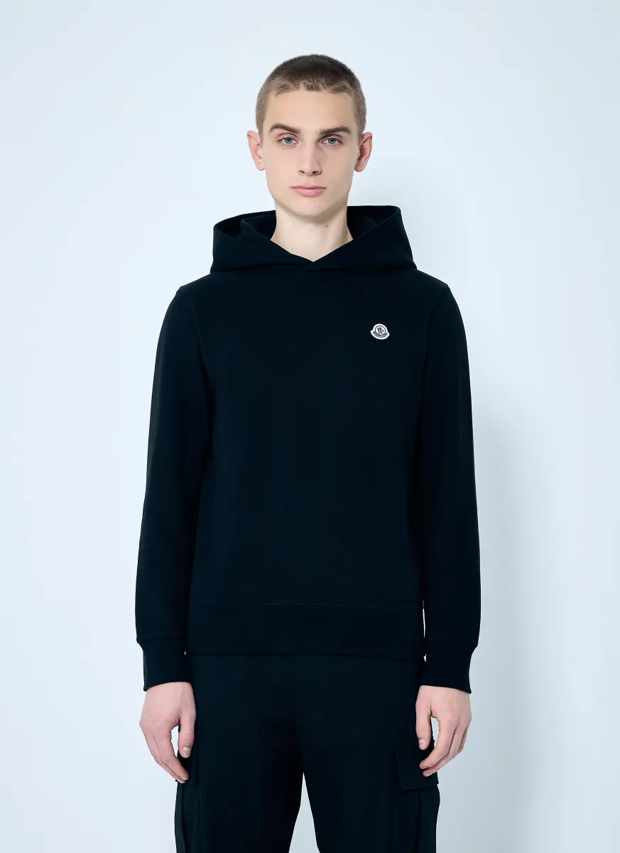 Logo Patch Hooded Sweatshirt