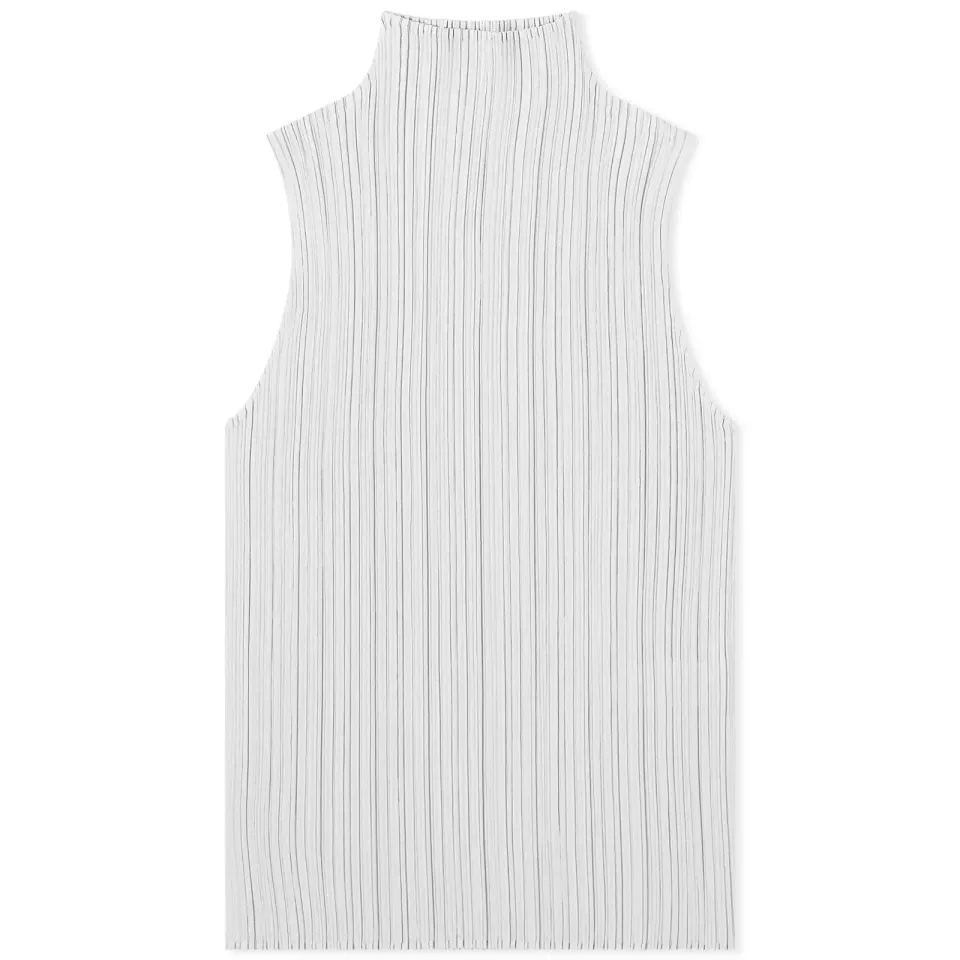 Basics Pleats Roll Neck Vest