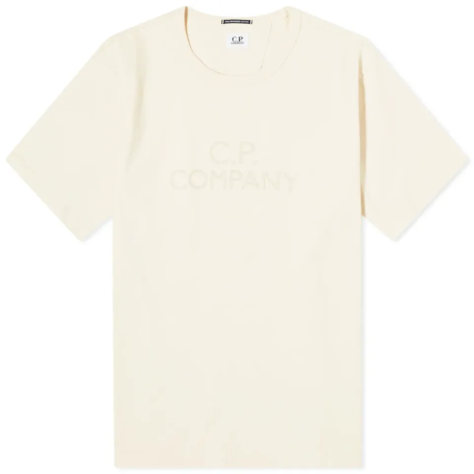 30/2 Mercerized Jersey Twisted Logo T-Shirt