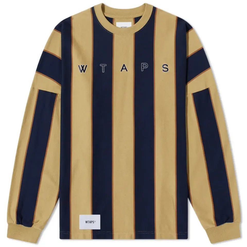 Long Sleeve Peace Virtical Stripe T-Shirt