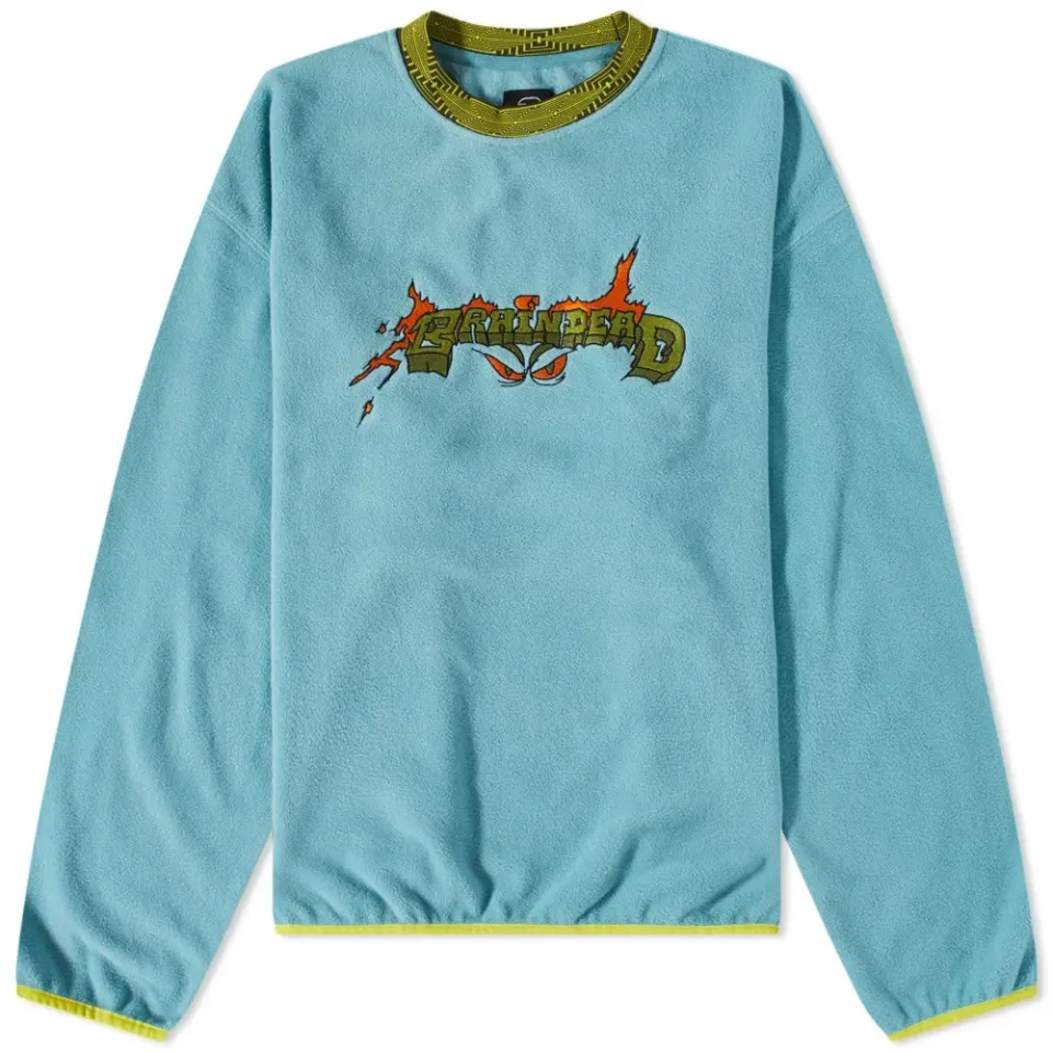 Evil Eyes Fleece Mock Neck Sweat