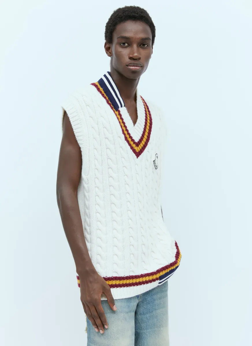 Wool V-Neck Vest