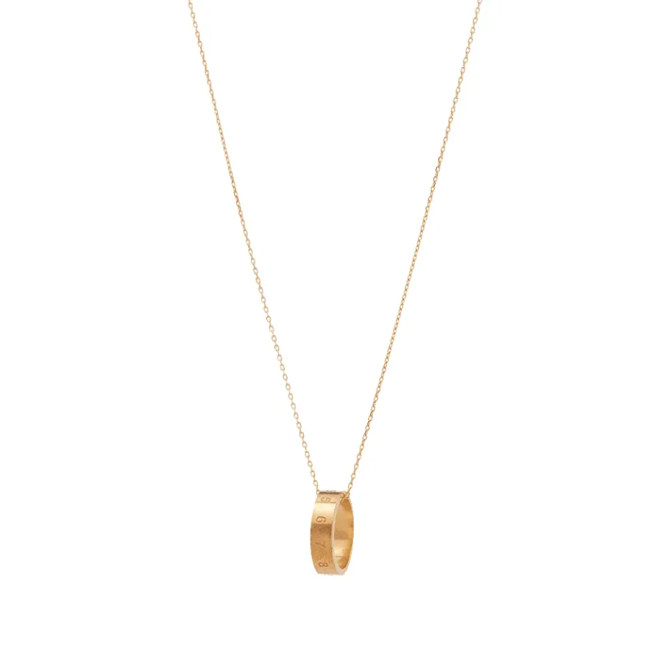 Number Logo Ring Necklace