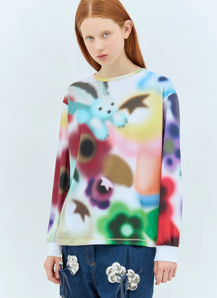 Printed Jersey Top