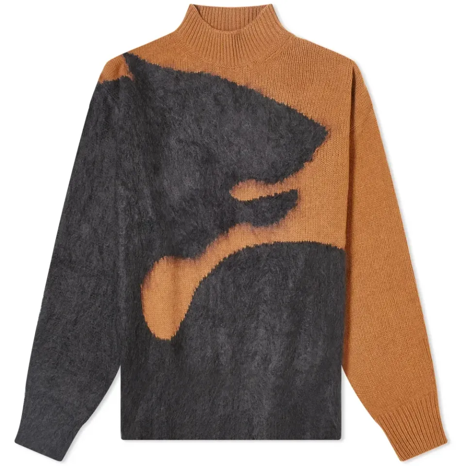 Tiger Drawing Intarsia Knit