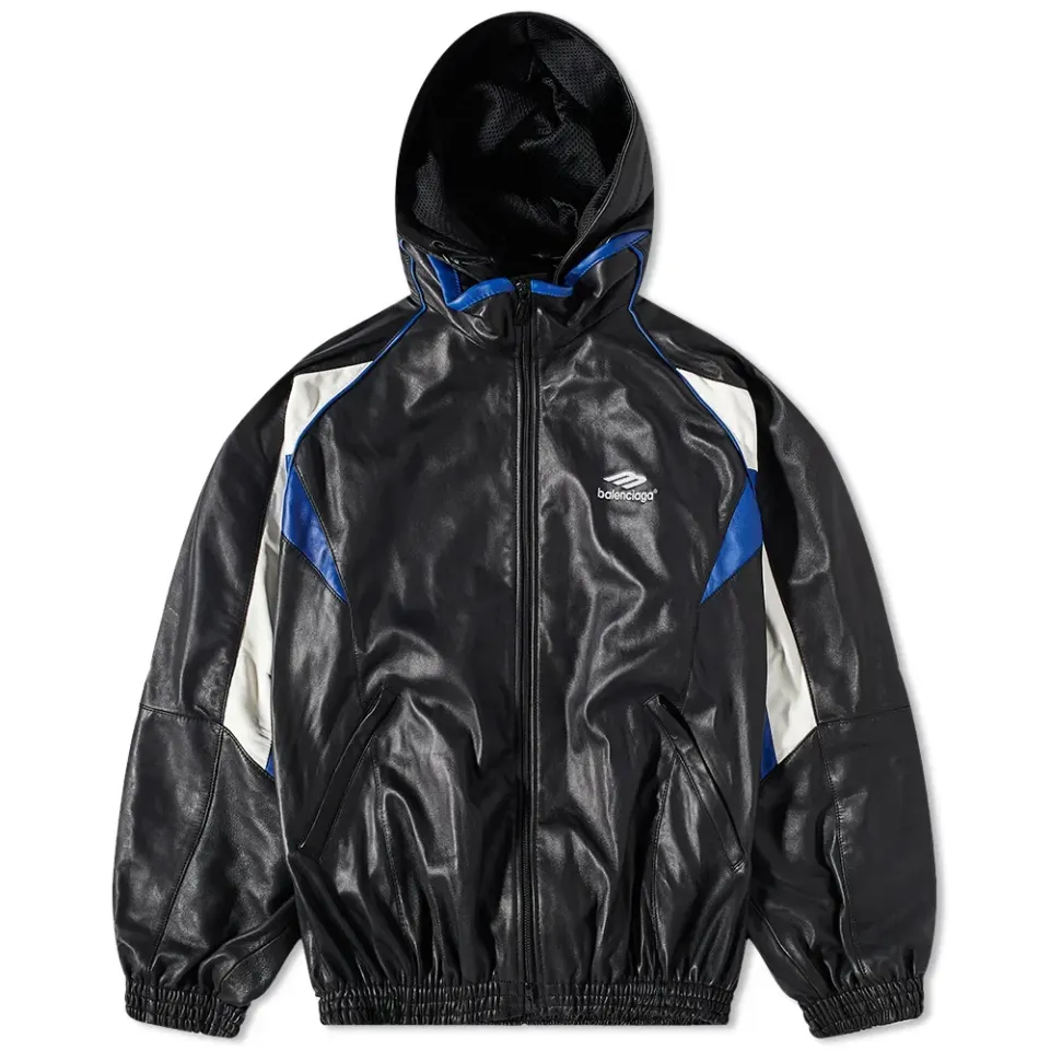 Leather Tracksuit Jacket