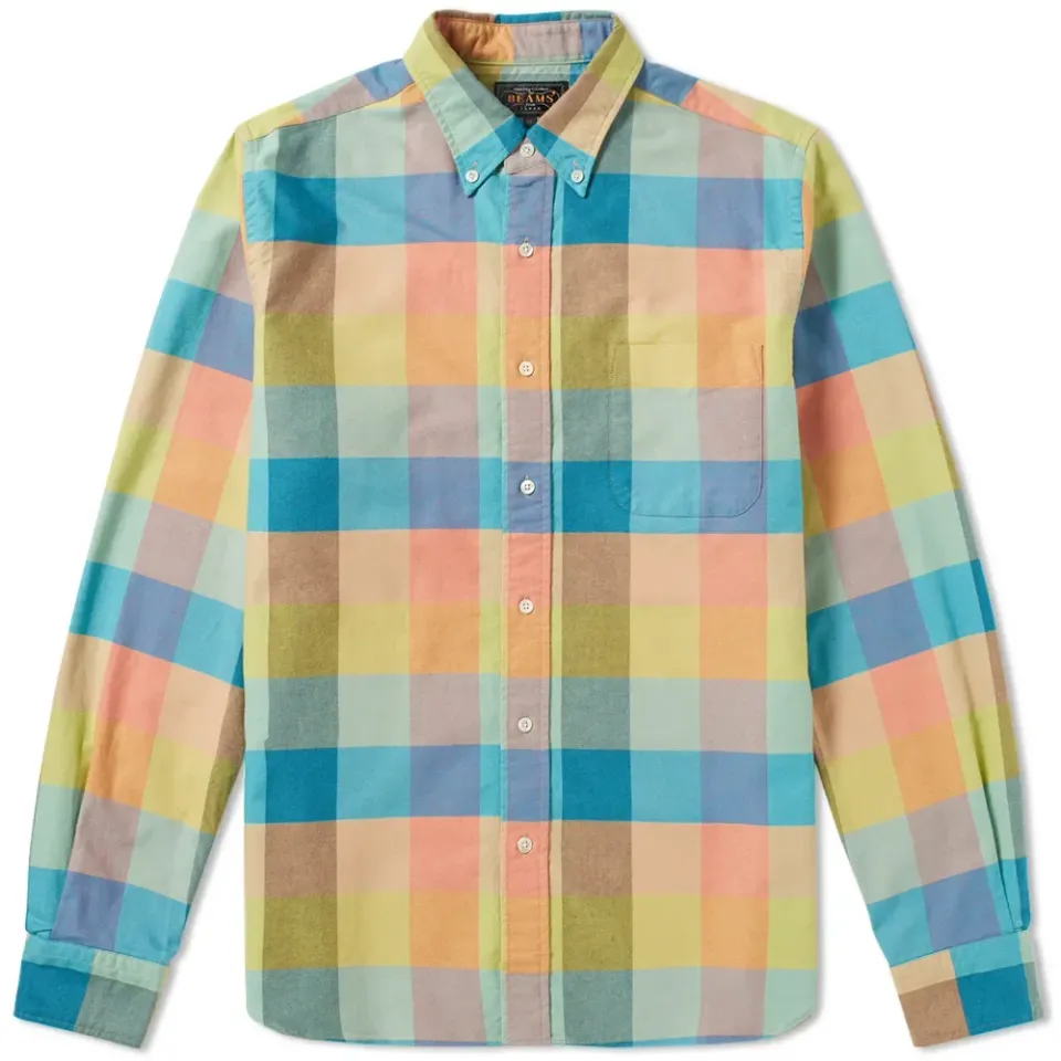 Button Down Multi Check Shirt