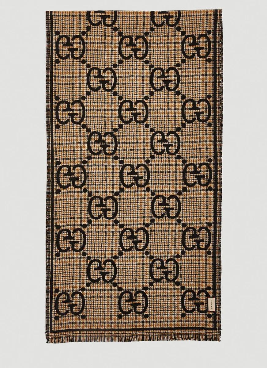 Check Jacquard Scarf