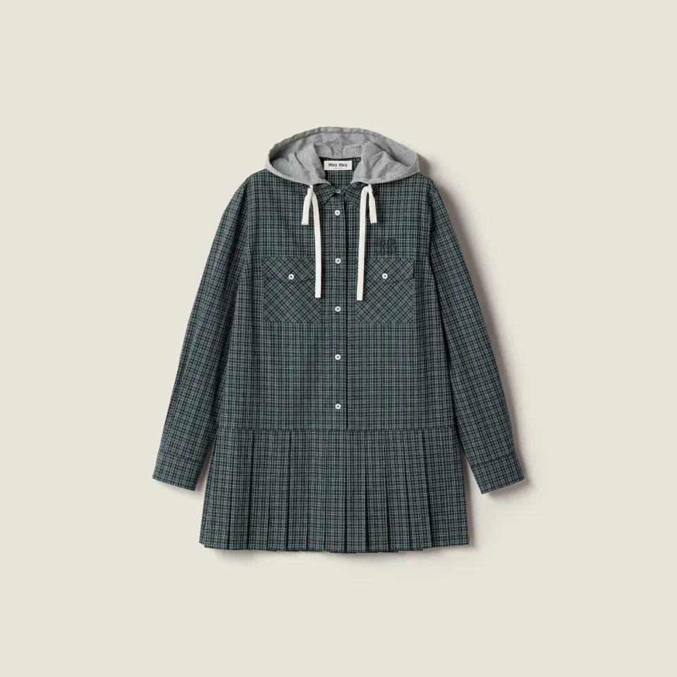Checked flannel dress