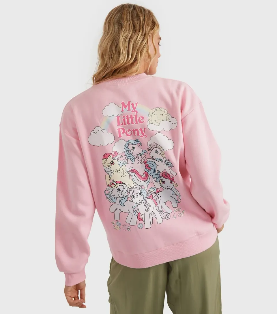 Women's Clothing Light Pink My Little Pony Logo Sweatshirt