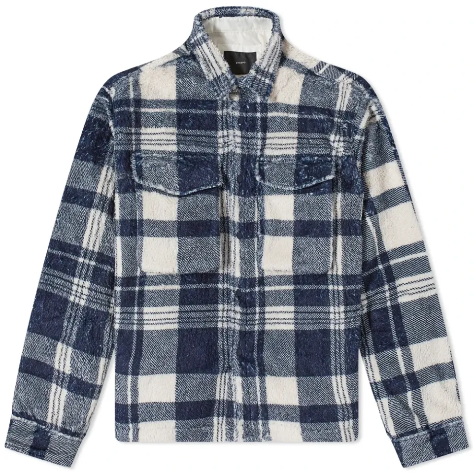 Cropped Sherpa Button Down Shirt