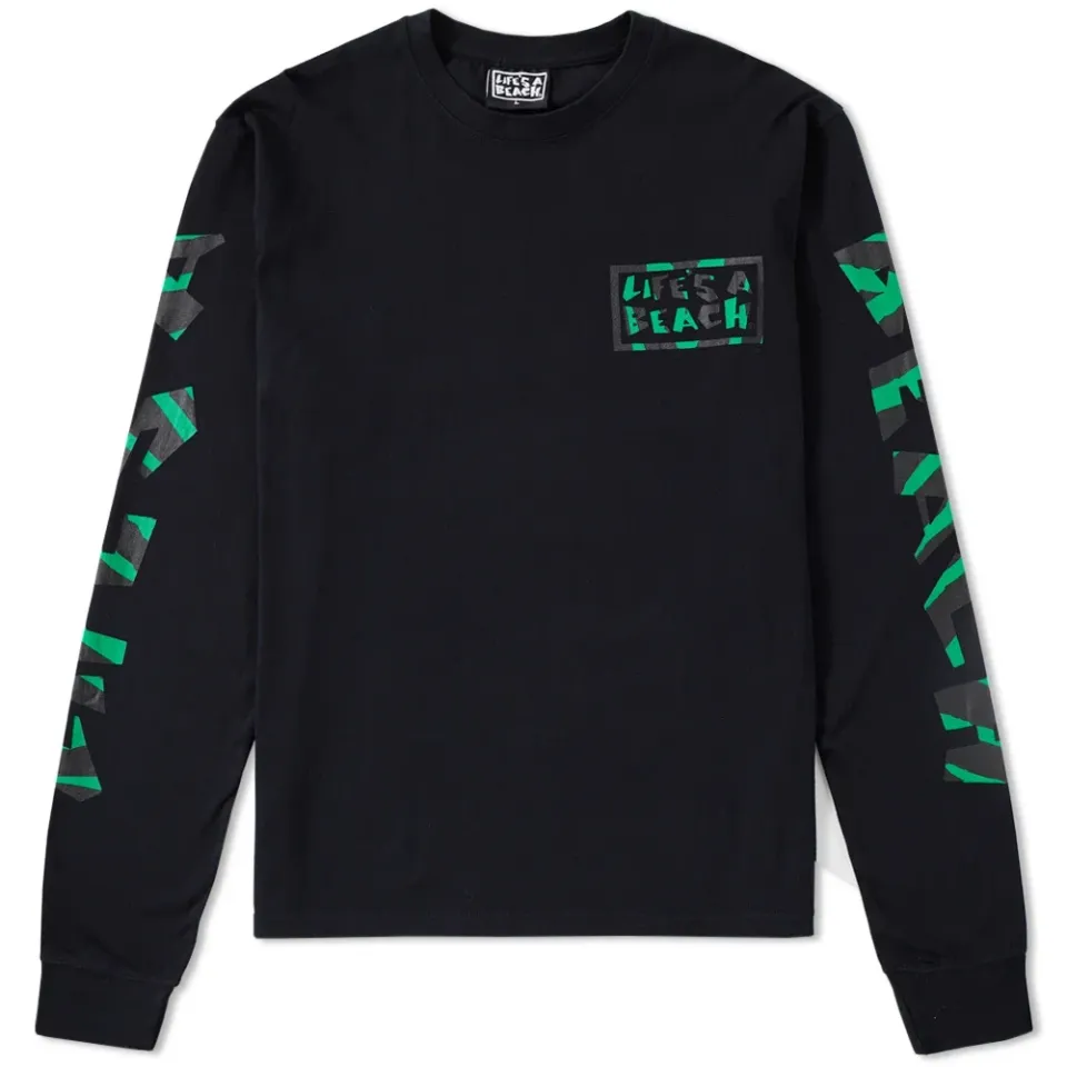 Life's a Beach Long Sleeve Jungle Logo Tee