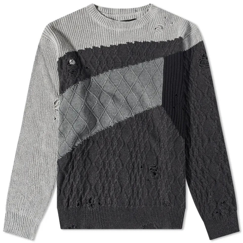 Patchwork Crew Knit
