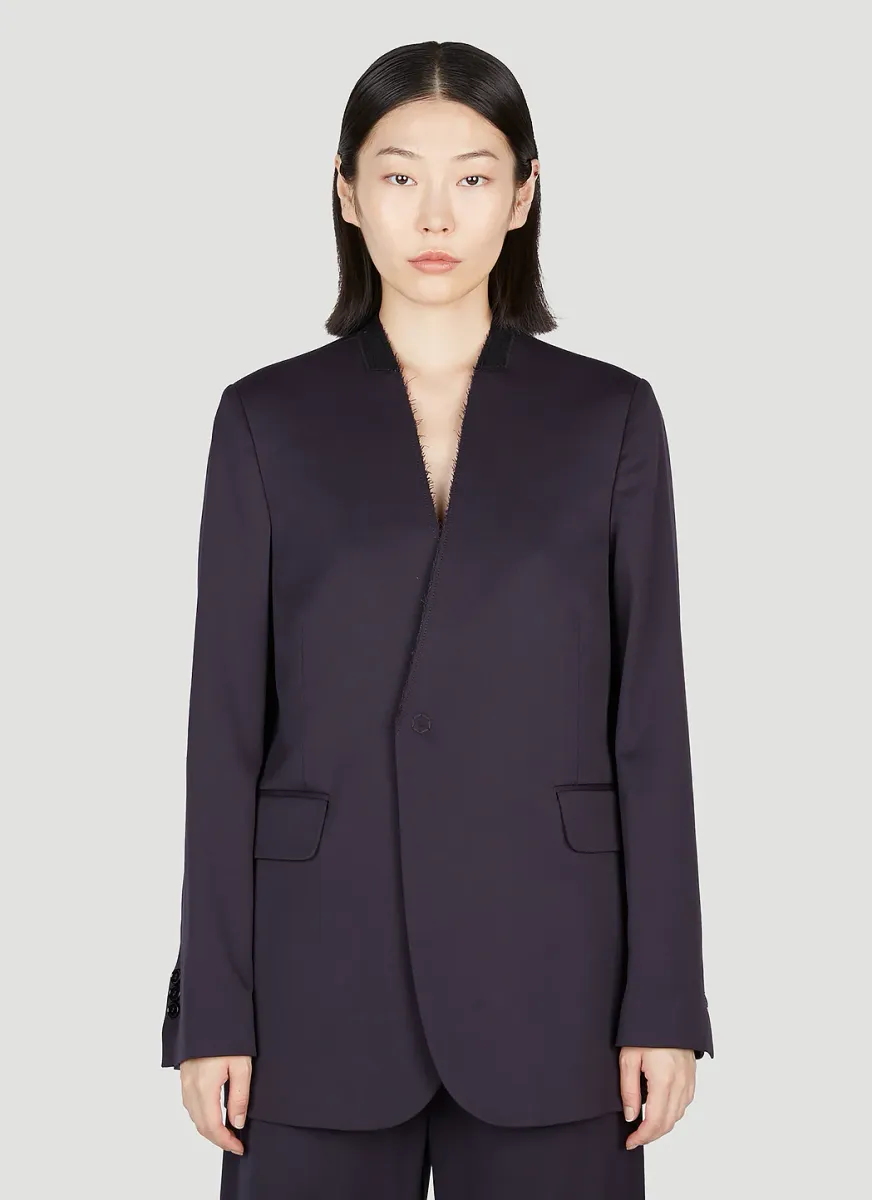 Collarless Blazer