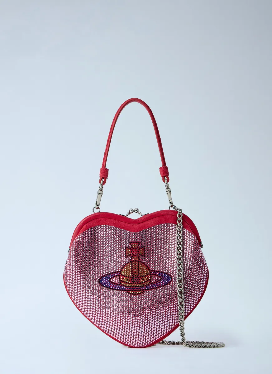 Belle Heart Frame Clutch Bag