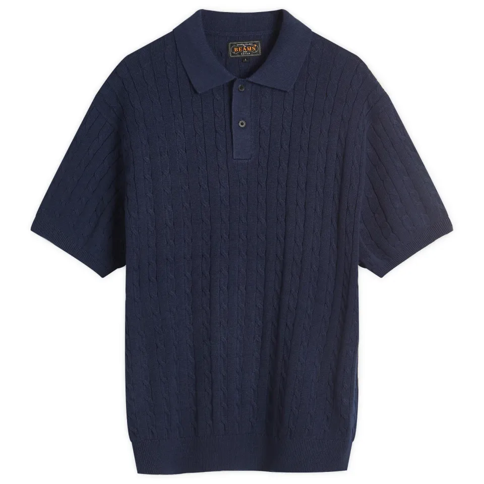 Cable Knit Polo