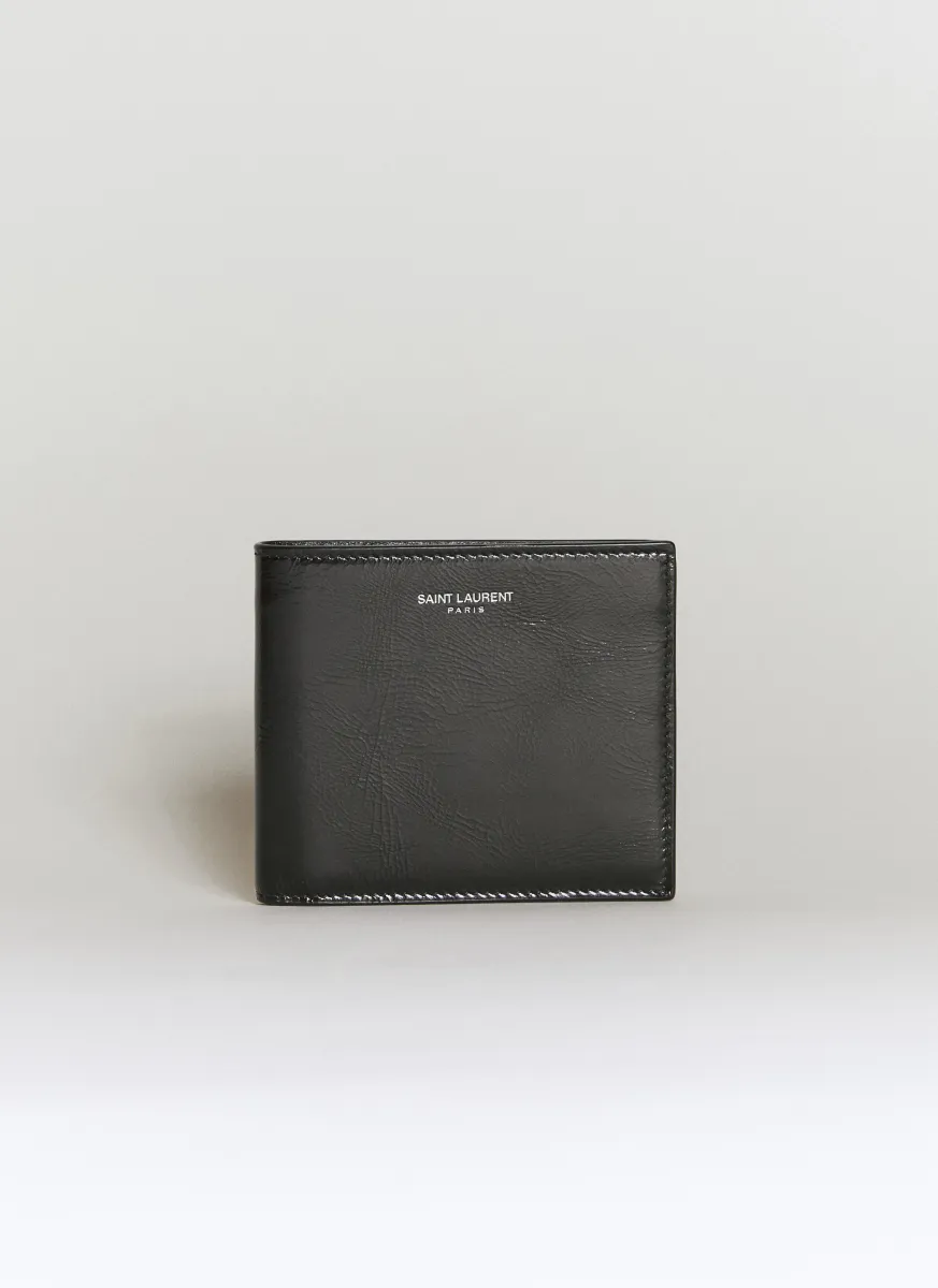 Logo Embossed Bi-Fold Wallet