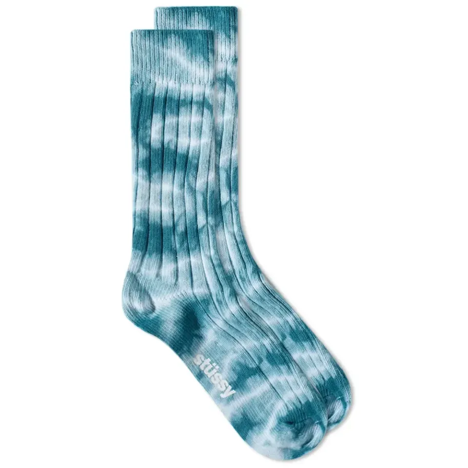 Dyed Rib Crew Sock