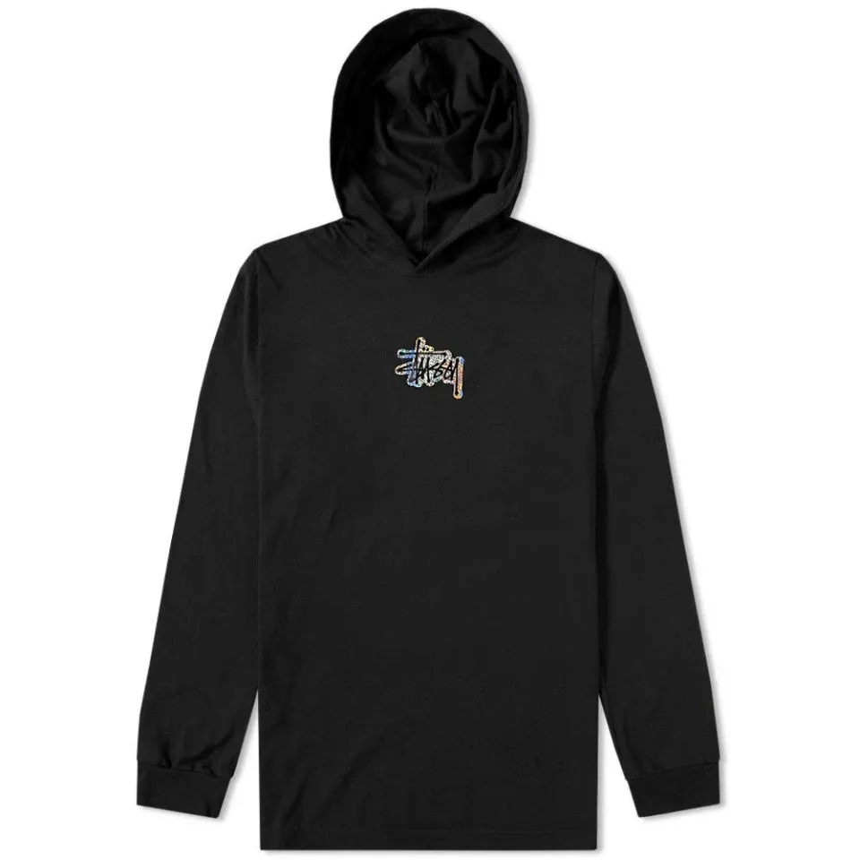 Long Sleeve Prism Logo Hooded Tee