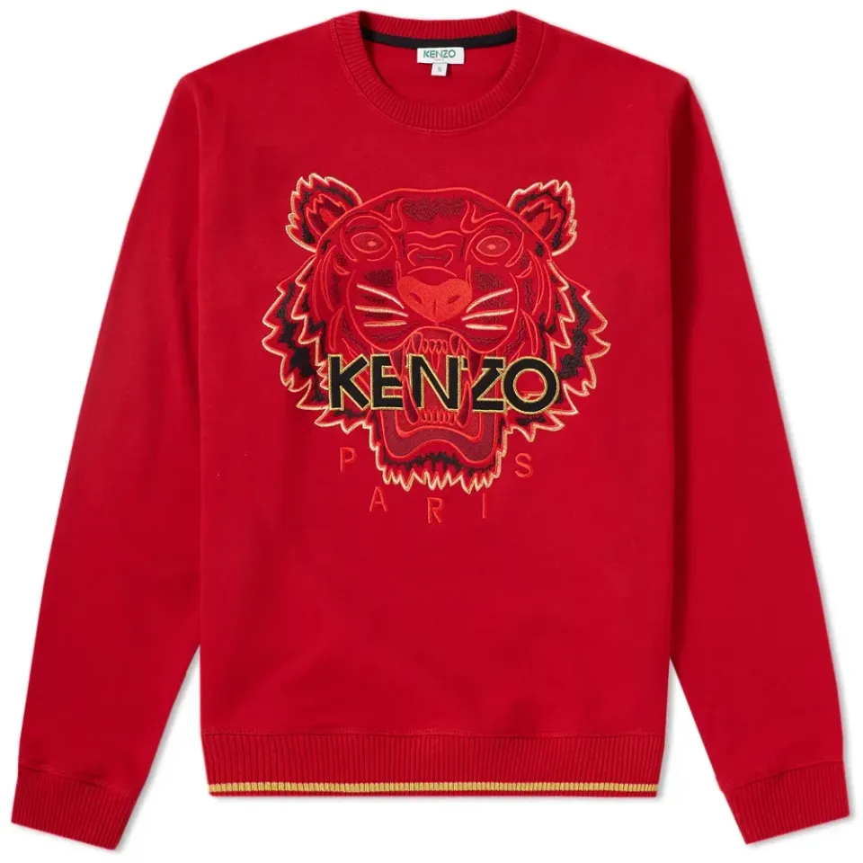 Embroidered Tiger Crew Sweat