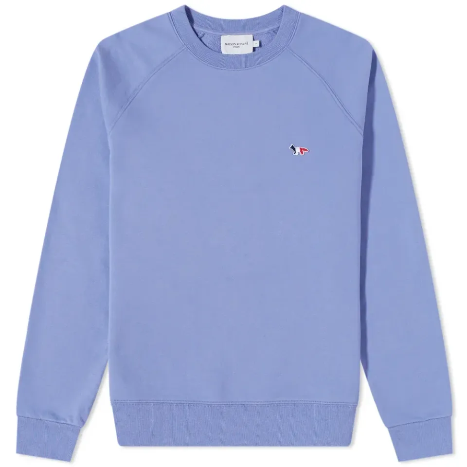 Maison Kitsuné Tricolor Fox Patch Clean Crew Sweat