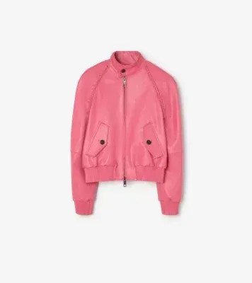 Leather Locksley Jacket in Nougat pink - Men, Cotton