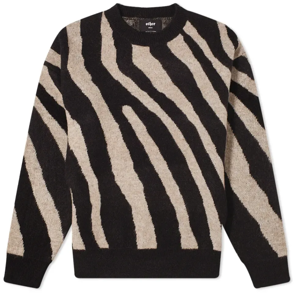 Zebra Crew Knit