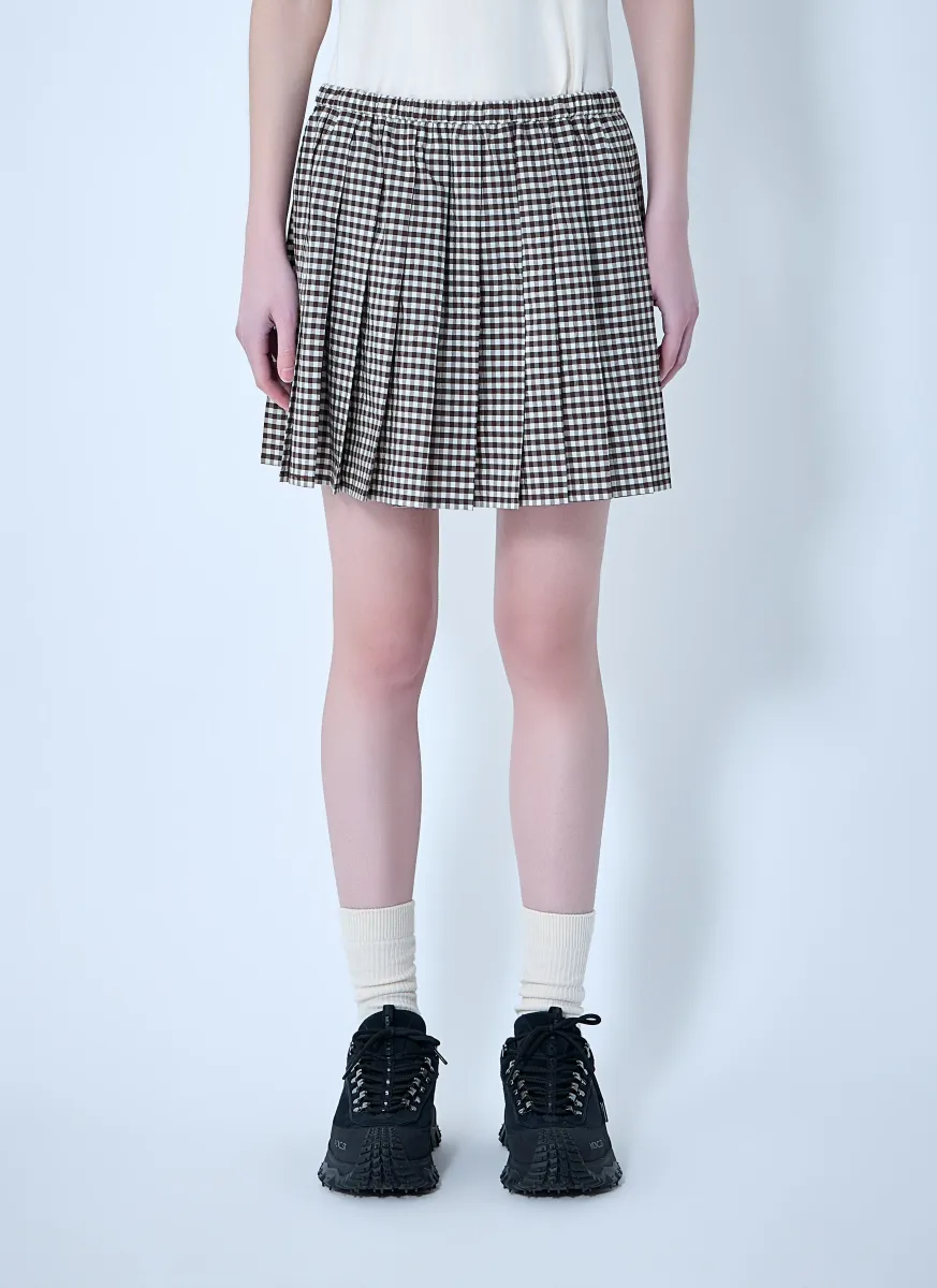 Pleated Mini Skirt