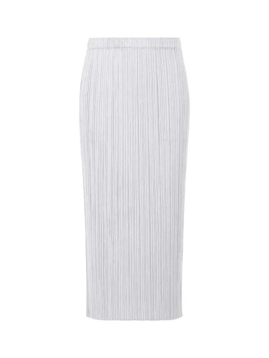 Pleats Please Basics Skirt Light Grey