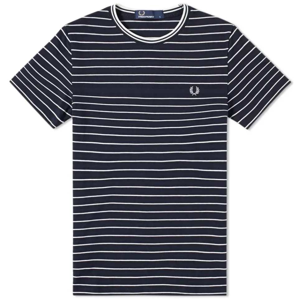 Fred Perry Pique Stripe Tee