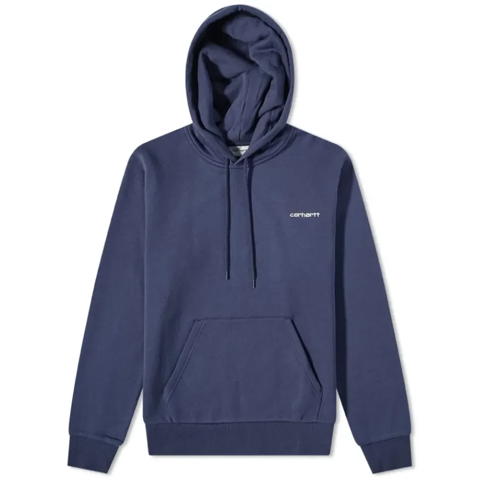 Hooded Script Embroidery Sweat