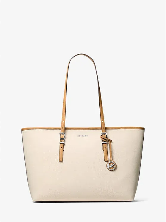 Quinn Large Two-Tone Canvas Tote Bag