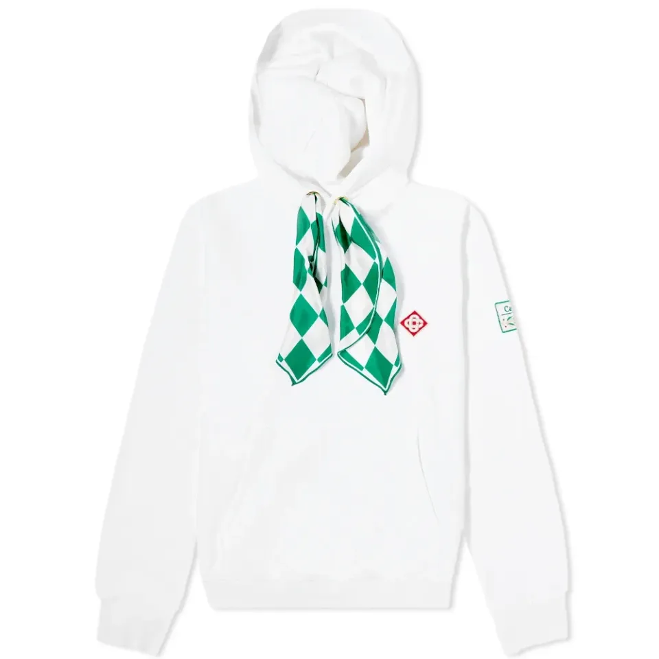 Scarf Hooded Crew Sweat