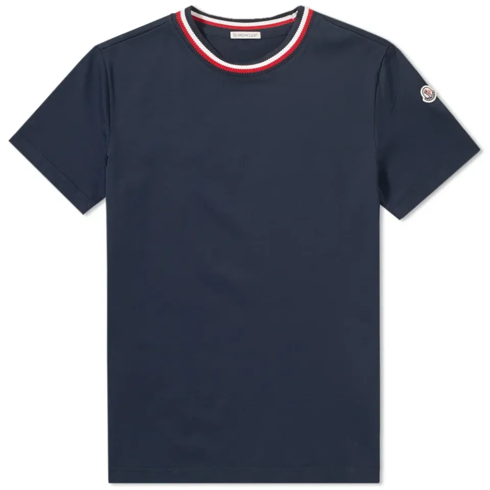 Tricolour Knitted Rib Tee
