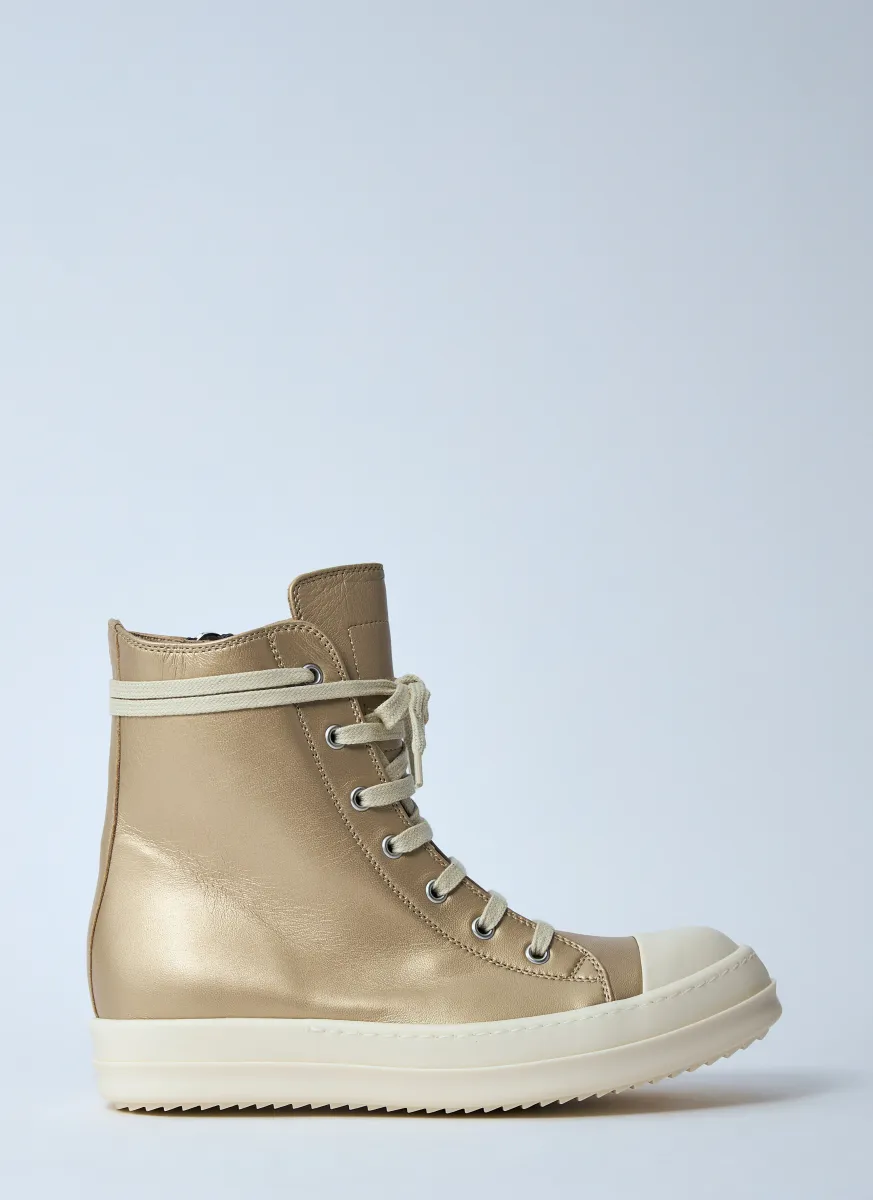 High-Top Leather Sneakers
