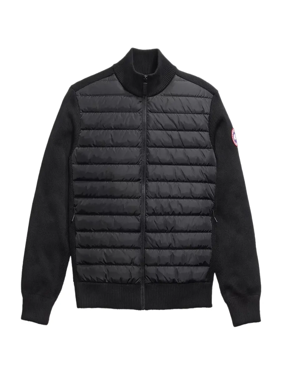 Men Hybridge Knit Jacket Black