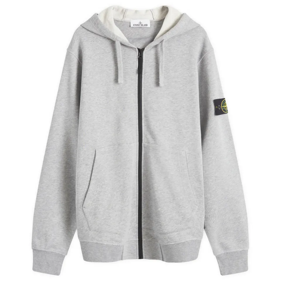 Cotton Fleece Garment Dyed Zip Hoodie