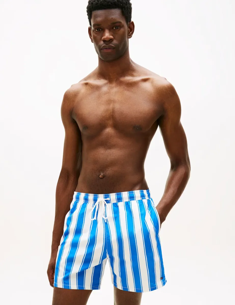 Essentials Floral Swim Shorts Blue Mix